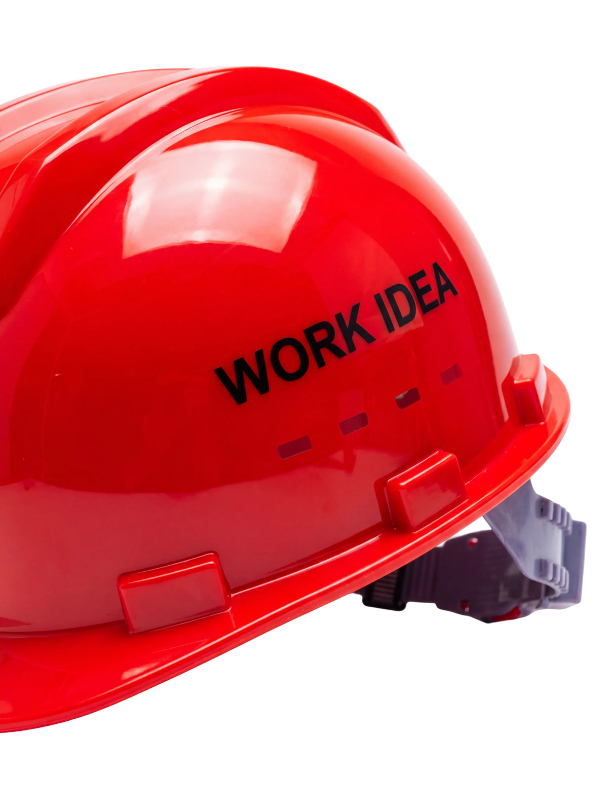 WORK IDEA Safety Helmet Red ABS Hard Hat Adjustable Breathable Construction Work Helmet