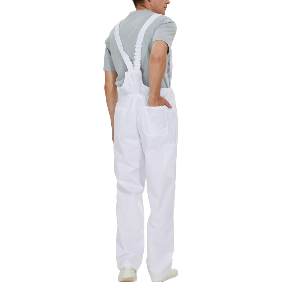 WORK IDEA Men's Bib Overalls Workwear Fashion Lightweight Jumpsuit with Pockets