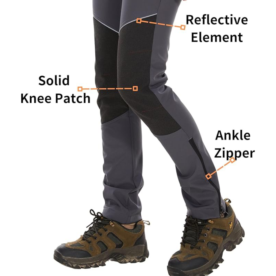 WORK IDEA Women's Snow Ski Pants Outdoor Winter Hiking Pants Fleece Lined Water Resistant