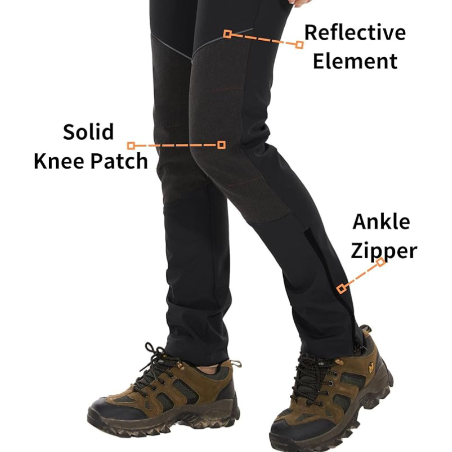 WORK IDEA Women's Snow Ski Pants Outdoor Winter Hiking Pants Fleece Lined Water Resistant