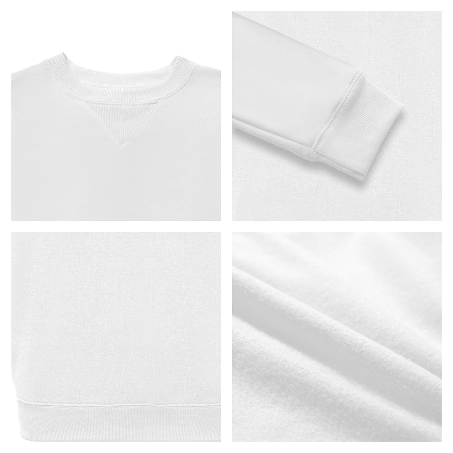 WORK IDEA Men's Crewneck Sweatshirt Work Wear Pullover Men's Basic Work Jumper