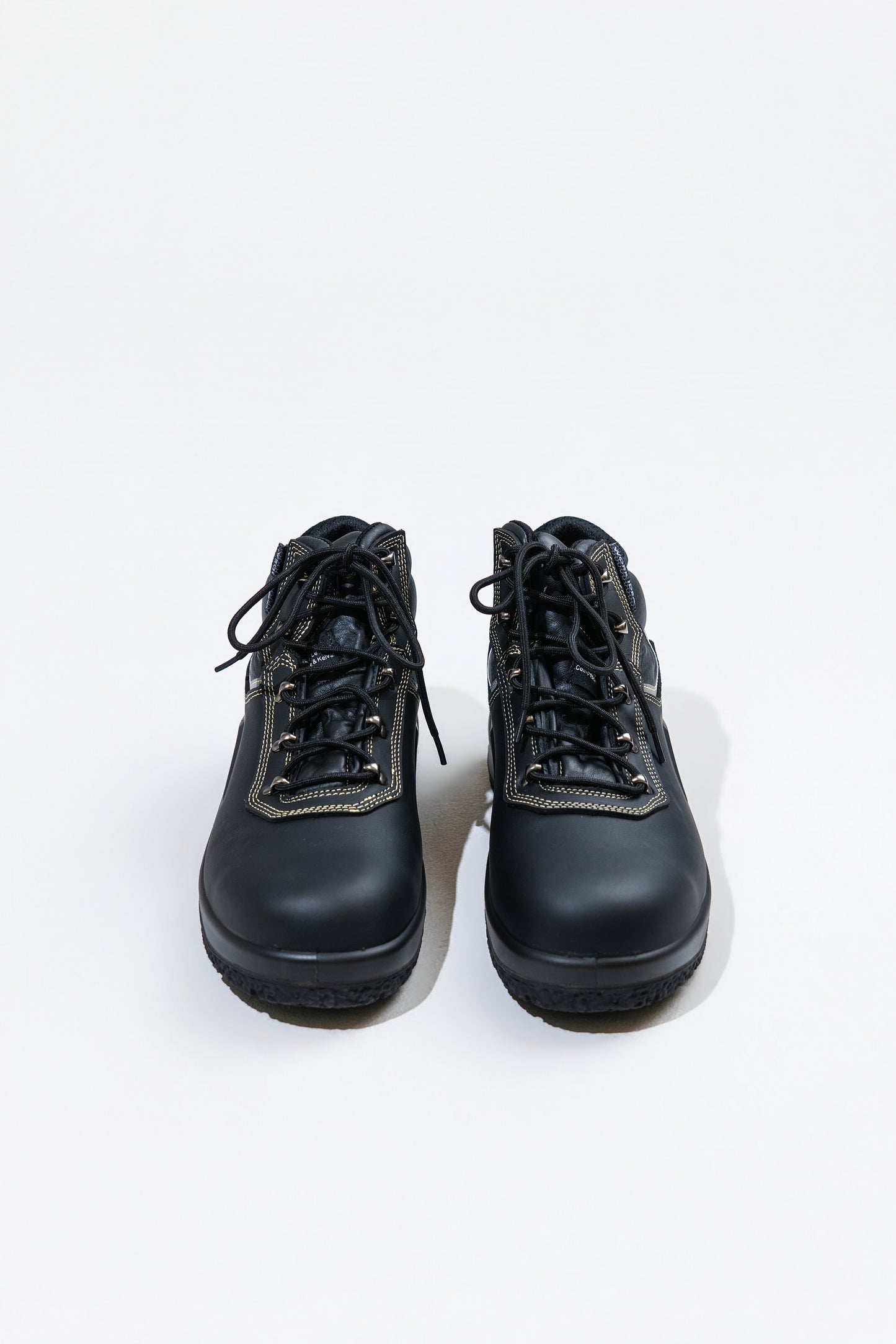 WORK IDEA High‑Top Safety Work Boots Genuine Leather Steel Toe Anti‑Slip Industrial Safety Shoes