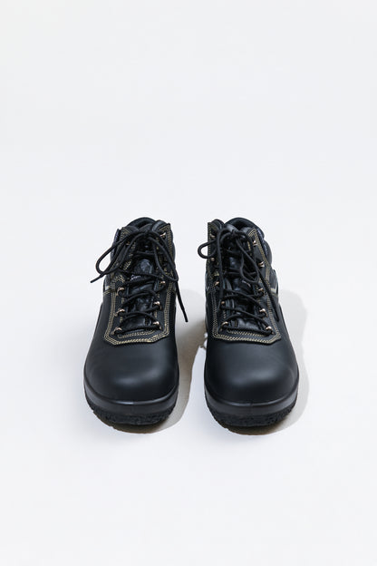 WORK IDEA High‑Top Safety Work Boots Genuine Leather Steel Toe Anti‑Slip Industrial Safety Shoes
