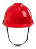 WORK IDEA Safety Helmet Red ABS Hard Hat Adjustable Breathable Construction Work Helmet