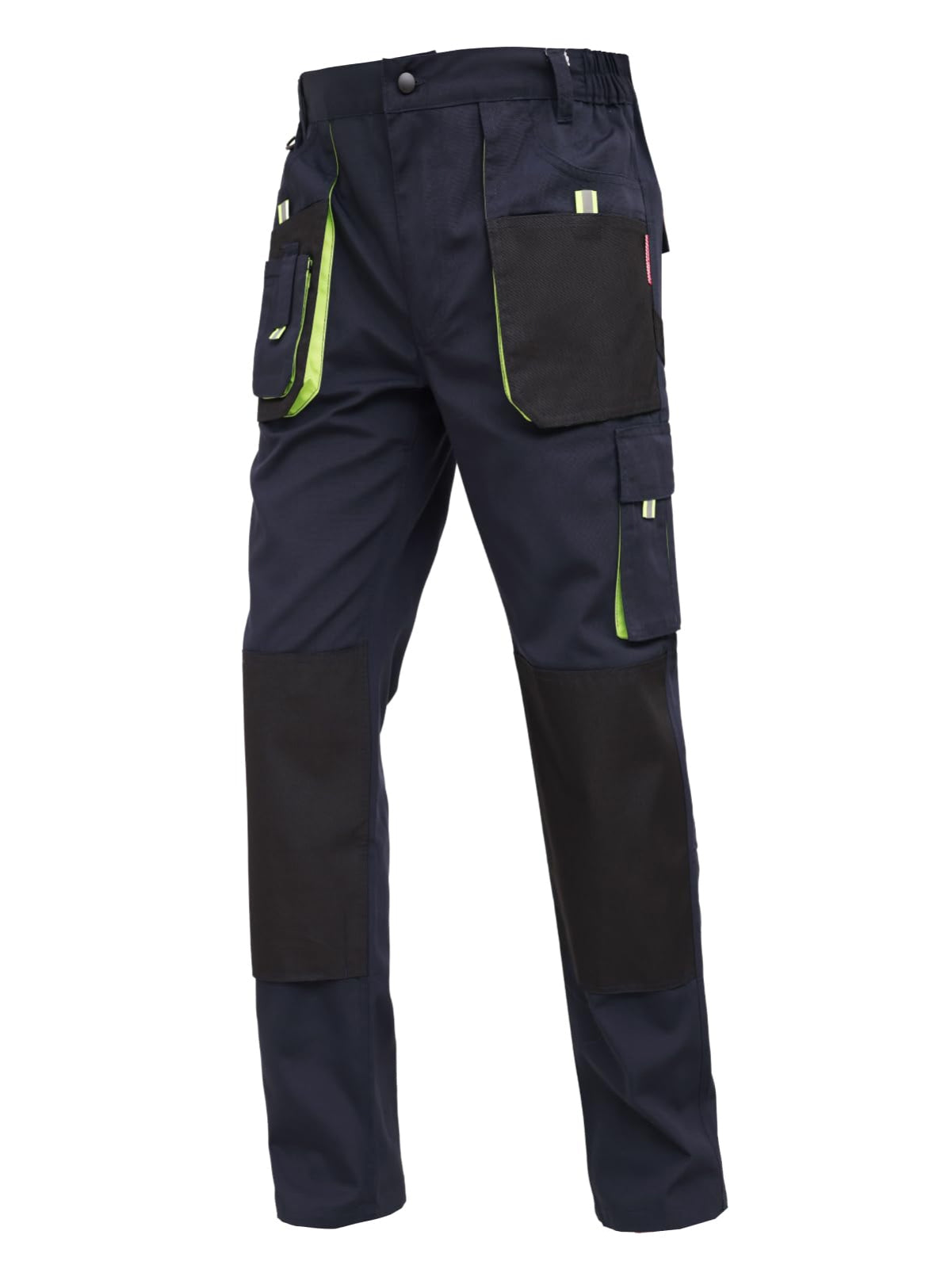 WORK IDEA Mens Work Trousers Oxford Knee Pockets Heavy Duty Canvas