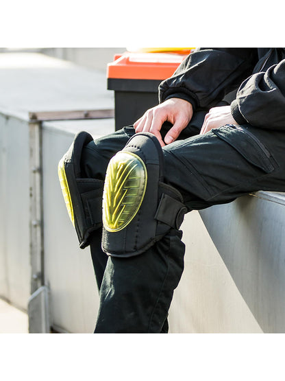 WORK IDEA - Professional gel knee pads for work, knee protection with premium foam, durable and highly elastic straps for quick closure