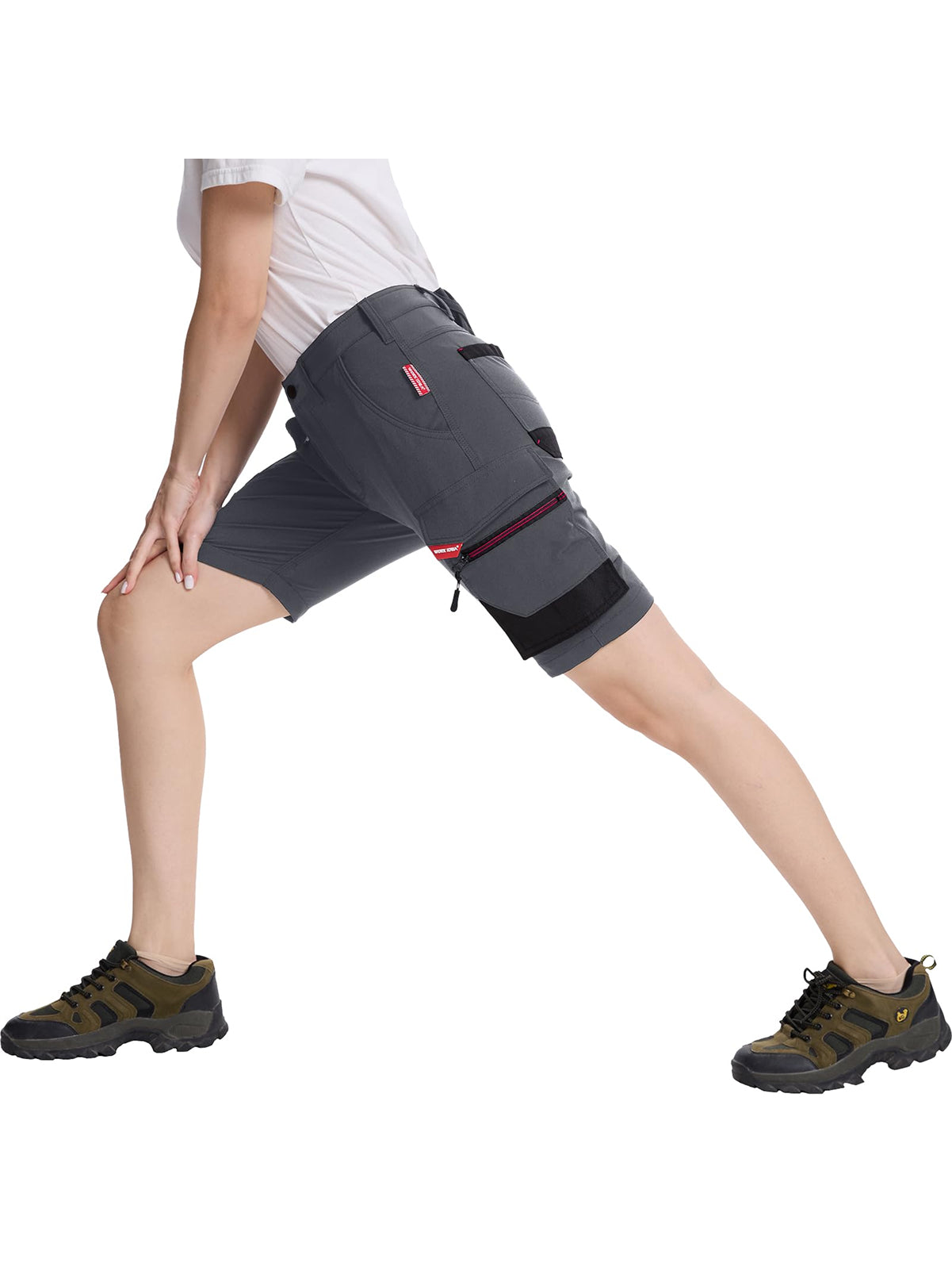 WORK IDEA Women's Slim Fit Stretch Work Shorts Durable Elegance for Highest
