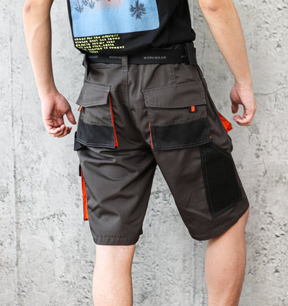 WORK IDEA Short Men's Work Shorts Multi Pocket Men's Cargo Trousers for Summer