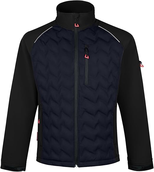 WORK IDEA Hybrid Waterproof Thermal Insulation Running Men's Jacket for Outdoor and Running with Contrast Colours