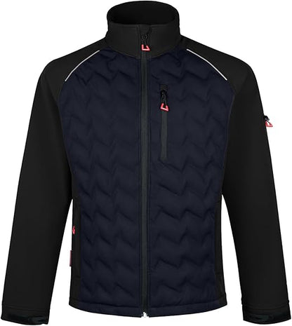 WORK IDEA Hybrid Waterproof Thermal Insulation Running Men's Jacket for Outdoor and Running with Contrast Colours