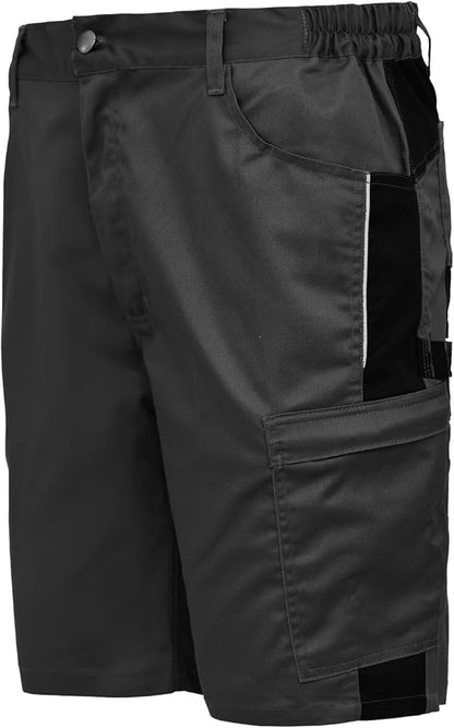 WORK IDEA Men's Stretch Work Shorts with Numerous Pockets and Tool Pockets