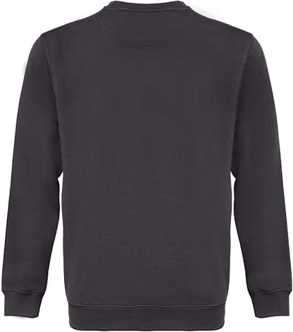WORK IDEA Men's Crewneck Sweatshirt Work Wear Pullover Men's Basic Work Jumper