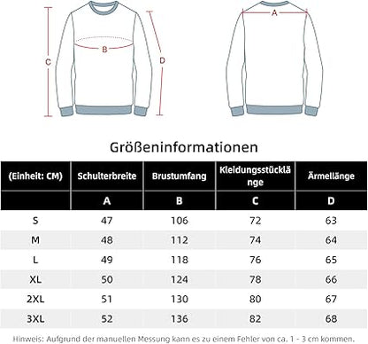 WORK IDEA Men's Crewneck Sweatshirt Work Wear Pullover Men's Basic Work Jumper