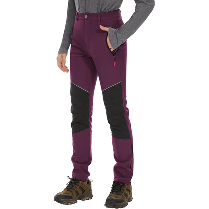 WORK IDEA Women's Snow Ski Pants Outdoor Winter Hiking Pants Fleece Lined Water Resistant