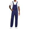 WORK IDEA Men's Bib Overalls Workwear Fashion Lightweight Jumpsuit with Pockets