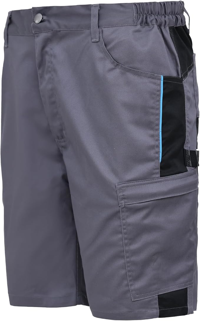 WORK IDEA Men's Stretch Work Shorts with Numerous Pockets and Tool Pockets