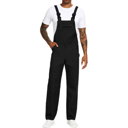 WORK IDEA Men's Bib Overalls Workwear Fashion Lightweight Jumpsuit with Pockets