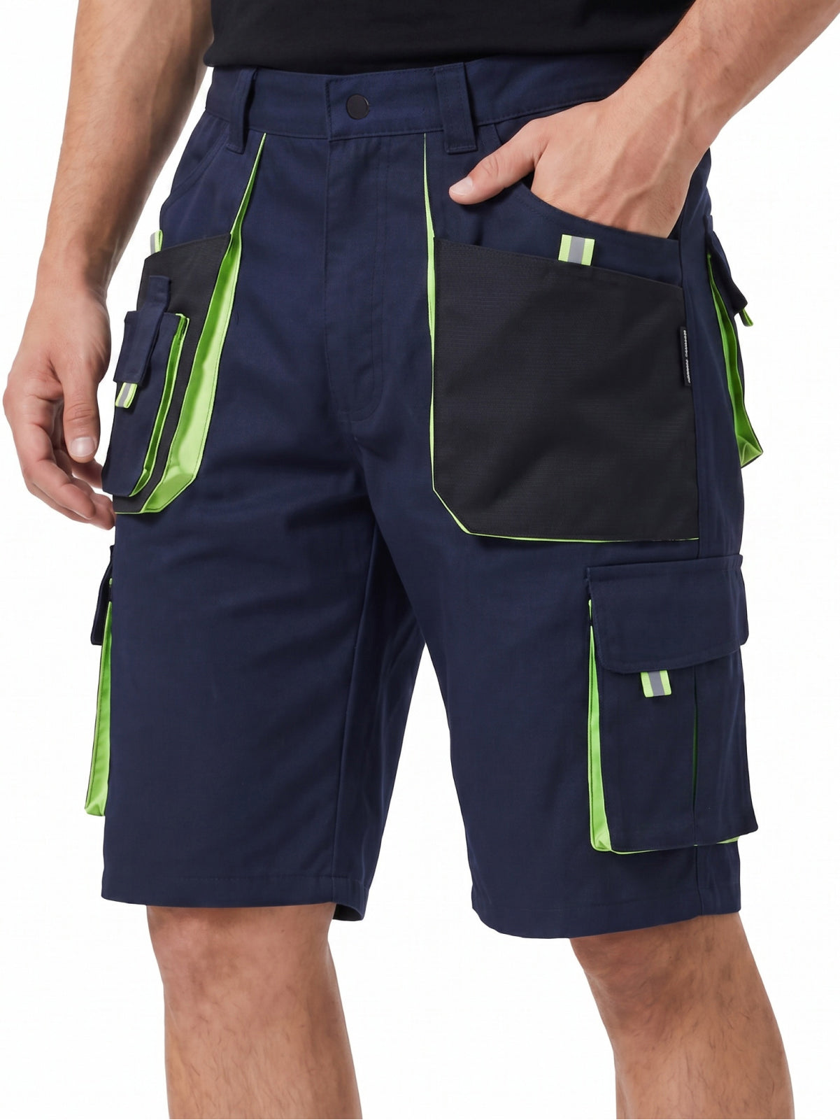 WORK IDEA Men's Work Cargo Shorts Outdoor Multi-Pocket Workwear Hiking Camping Travel Golf Causal
