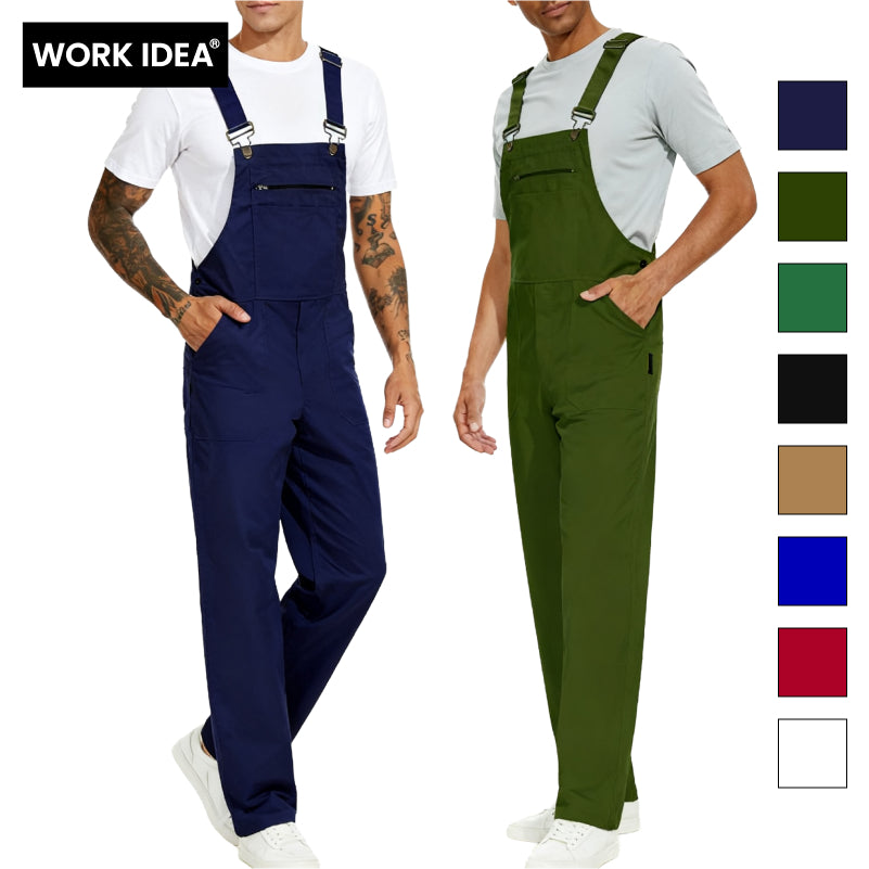Salopette da lavoro da uomo WORK IDEA alla moda, leggera, con tasche