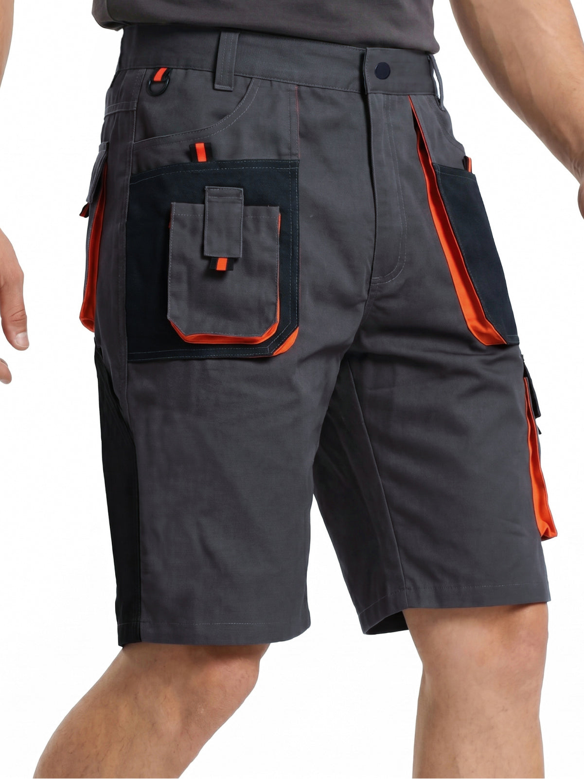 WORK IDEA Men's Work Cargo Shorts Outdoor Multi-Pocket Workwear Hiking Camping Travel Golf Causal