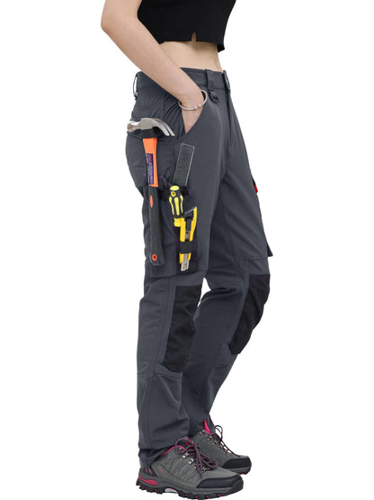 WORK IDEA Women's Slim-Fit Stretch Work Trousers: Cordura Fabric in Critical Areas, Heavy Duty, Elegant, Suitable for Highest Demands