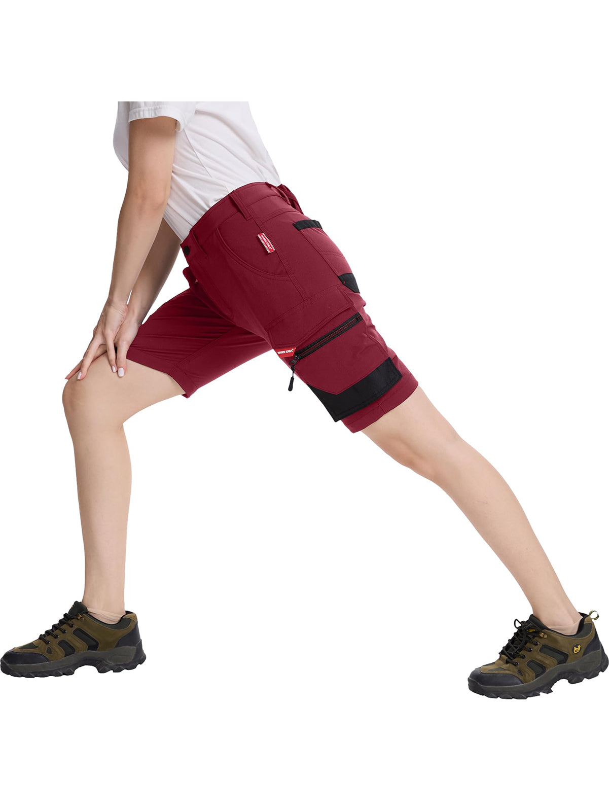 WORK IDEA Women's Slim Fit Stretch Work Shorts Durable Elegance for Highest