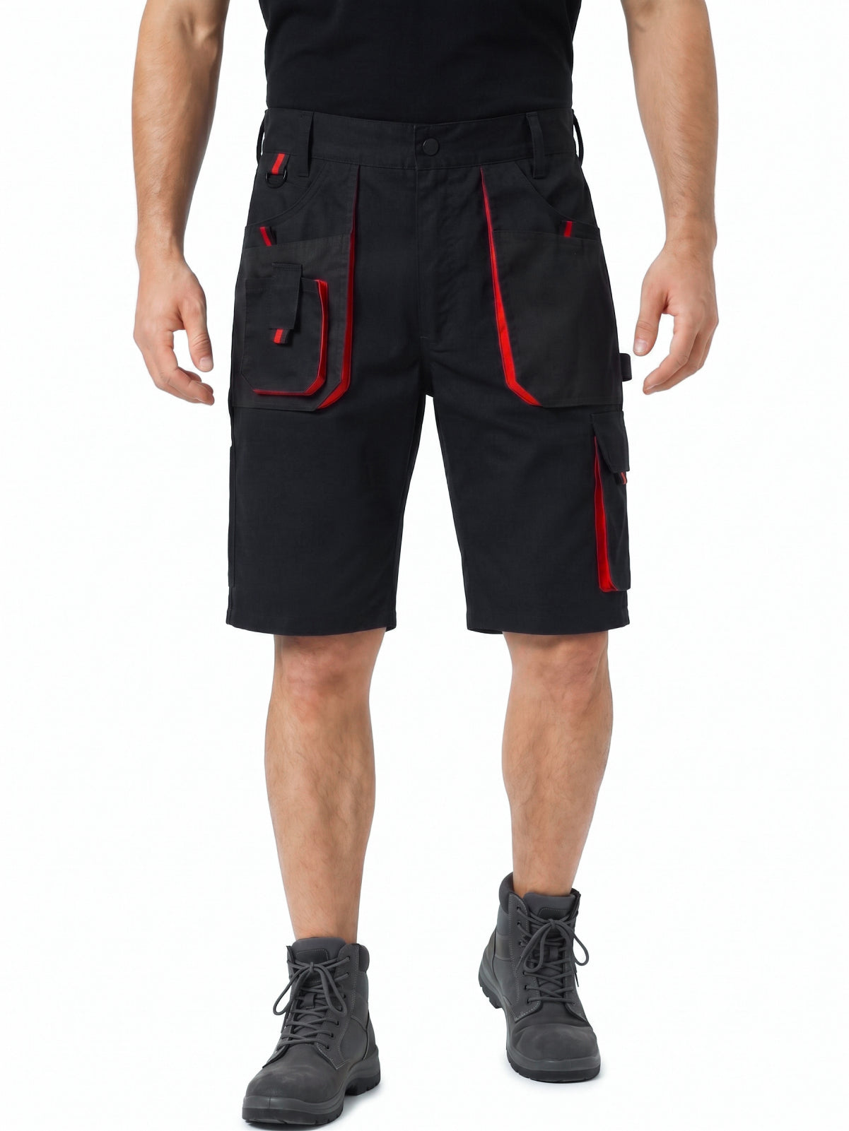 WORK IDEA Men's Work Cargo Shorts Outdoor Multi-Pocket Workwear Hiking Camping Travel Golf Causal
