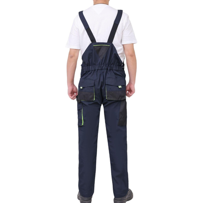 WORK IDEA Men's Bib Overalls Work Overalls with Knee Pad Pockets