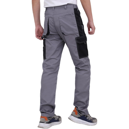 WORK IDEA Men's Cargo Pants Workwear Cotton Multi-Pockets Work Pants for Men Tactical Outdoor Military Pants