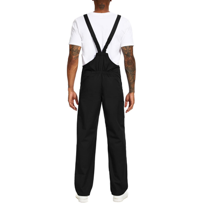 WORK IDEA Men's Bib Overalls Workwear Fashion Lightweight Jumpsuit with Pockets