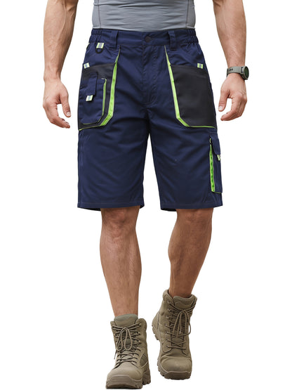 WORK IDEA Men's Work Cargo Shorts Outdoor Multi-Pocket Workwear Hiking Camping Travel Golf Causal
