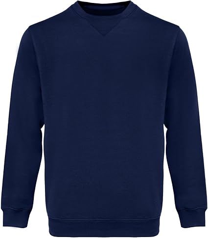 WORK IDEA Men's Crewneck Sweatshirt Work Wear Pullover Men's Basic Work Jumper