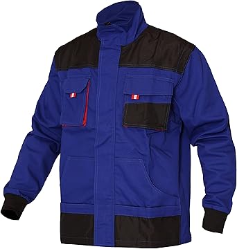 WORK IDEA Mens Multi Pocket Heavy Duty Canvas Work Jacket