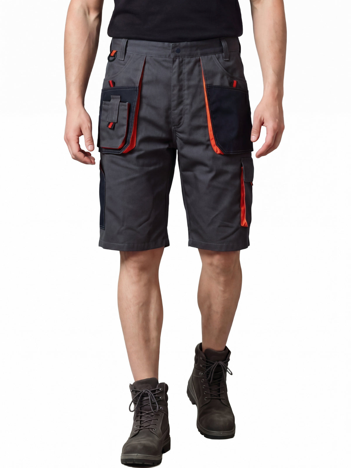 WORK IDEA Men's Work Cargo Shorts Outdoor Multi-Pocket Workwear Hiking Camping Travel Golf Causal