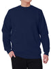 WORK IDEA Men's Crewneck Sweatshirt Work Wear Pullover Men's Basic Work Jumper