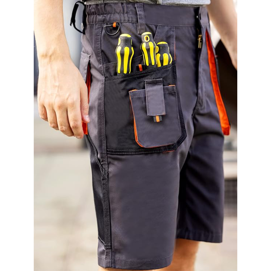 WORK IDEA Men's Work Cargo Shorts Outdoor Multi-Pocket Workwear Hiking Camping Travel Golf Causal