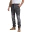 WORK IDEA Men's Work Trousers Workwear Stretch Slim Fit Waterproof Breathable Outdoor Hiking Trousers for Work Trekking, Mountaineering and Leisure