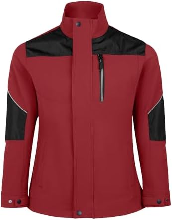 WORK IDEA Damen Slim-Fit Stretch Arbeitsjacke: Strategisch verstärkt– professionelle Eleganz mit modernem Komfort