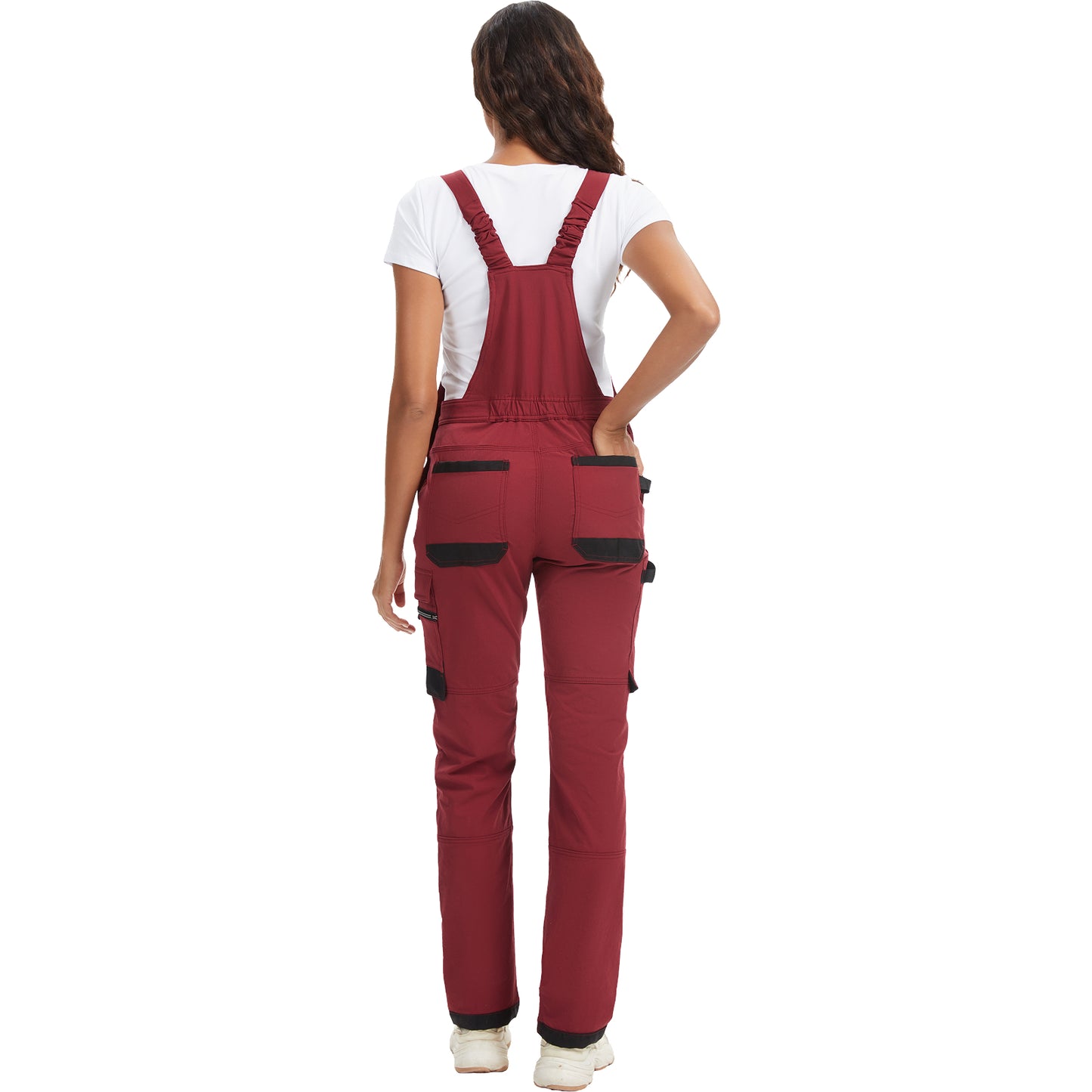 WORK IDEA Damen-Arbeitslatzhose mit guter Dehnbarkeit, vielen Taschen und teilweiser Verwendung von Cordura-Gewebe für erhöhte Abriebfestigkeit, geeignet für Verschiedene Arbeitsumgebungen