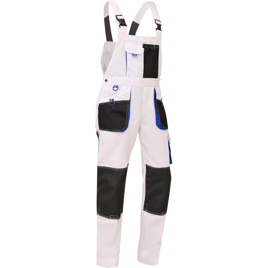 WORK IDEA Men's Bib Overalls Work Overalls with Knee Pad Pockets