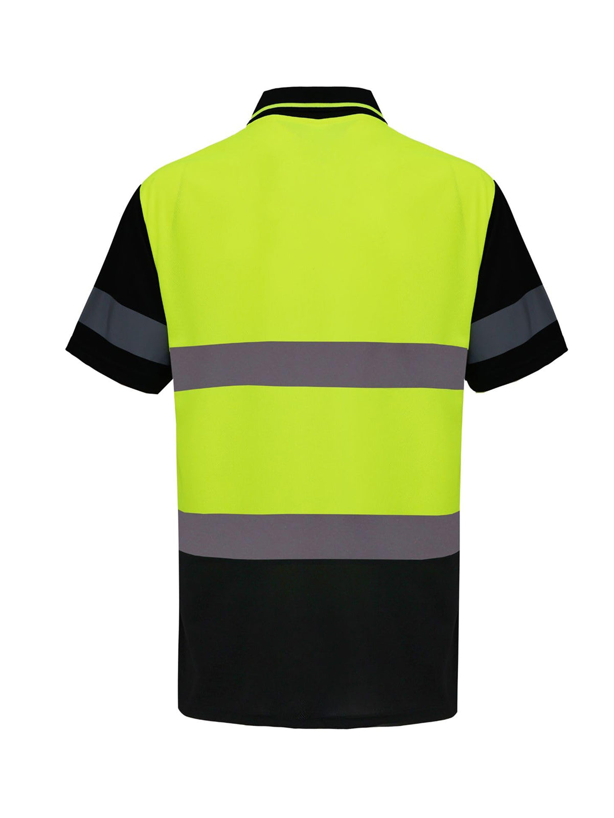 WORK IDEA Polo Shirt for Men High Visibility Reflective Work Shirt with Pockets for Construction