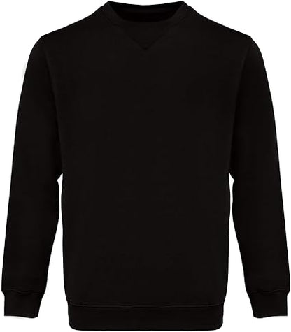 WORK IDEA Men's Crewneck Sweatshirt Work Wear Pullover Men's Basic Work Jumper