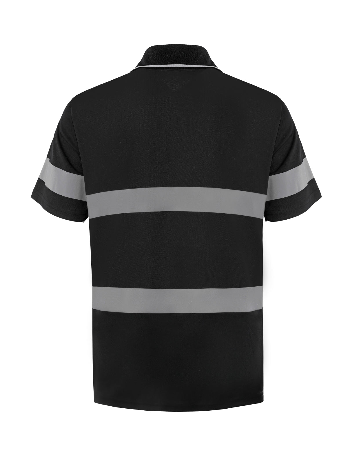 WORK IDEA Polo Shirt for Men High Visibility Reflective Work Shirt with Pockets for Construction