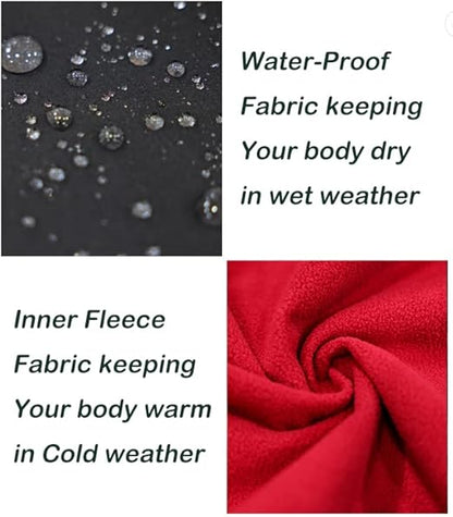 WORK IDEA Softshell Jacket Men's Waterproof Breathable with Removable Hoodie, Cycling Jacket, Rain Jacket, Work Jacket, Outdoor Hiking