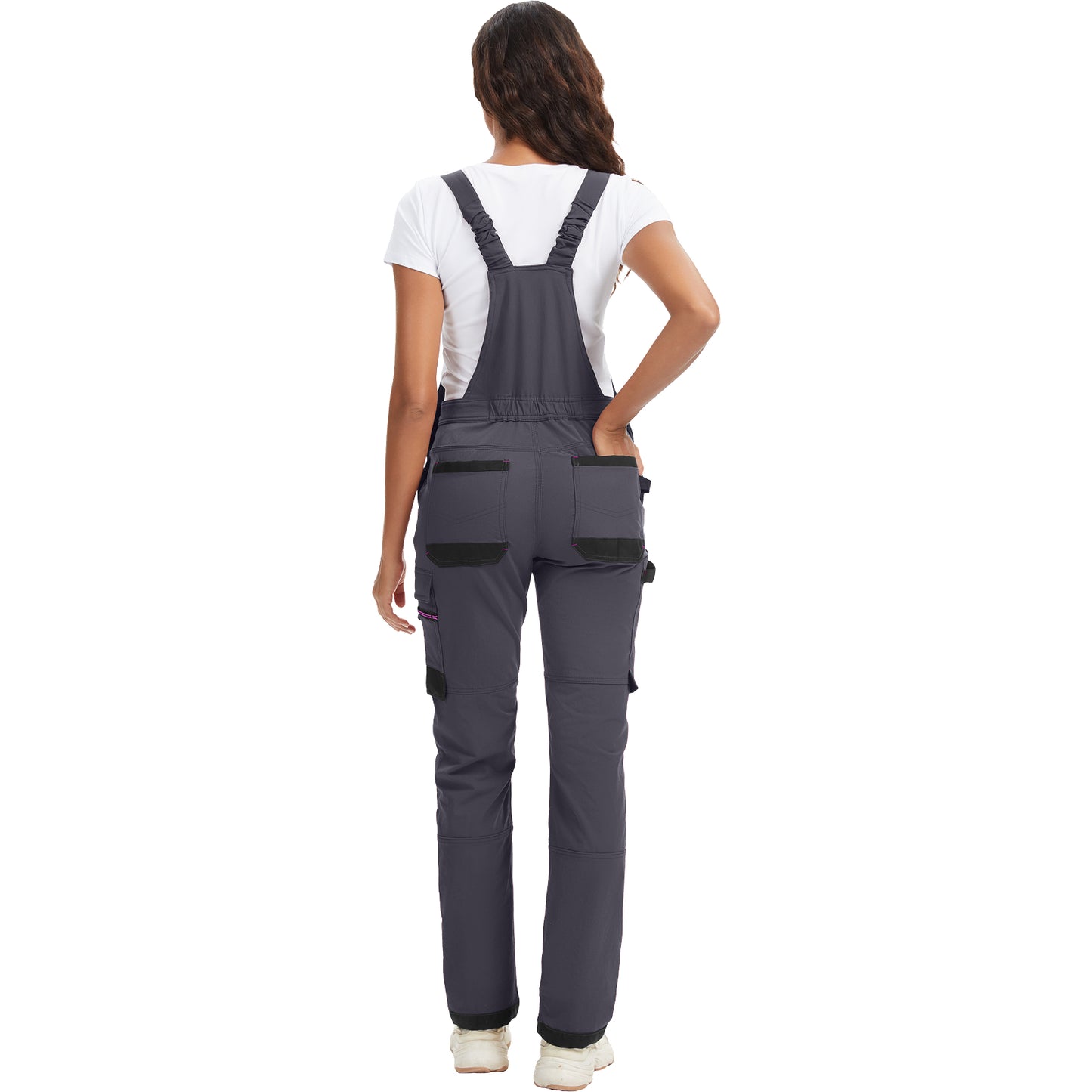 WORK IDEA Damen-Arbeitslatzhose mit guter Dehnbarkeit, vielen Taschen und teilweiser Verwendung von Cordura-Gewebe für erhöhte Abriebfestigkeit, geeignet für Verschiedene Arbeitsumgebungen