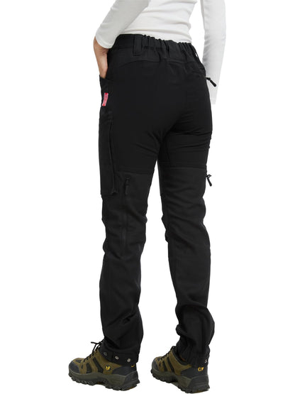 WORK IDEA Women's Hiking Trousers, Stretch Slim Fit, Water Resistant, for Outdoor Activities