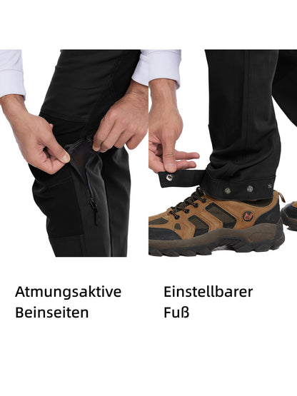 WORK IDEA Women's Hiking Trousers, Stretch Slim Fit, Water Resistant, for Outdoor Activities