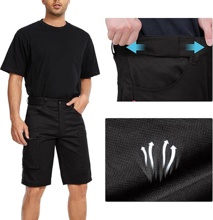 WORK IDEA Work Shorts for Men, High Quality Shorts for Men, Versatile Shorts with Pockets