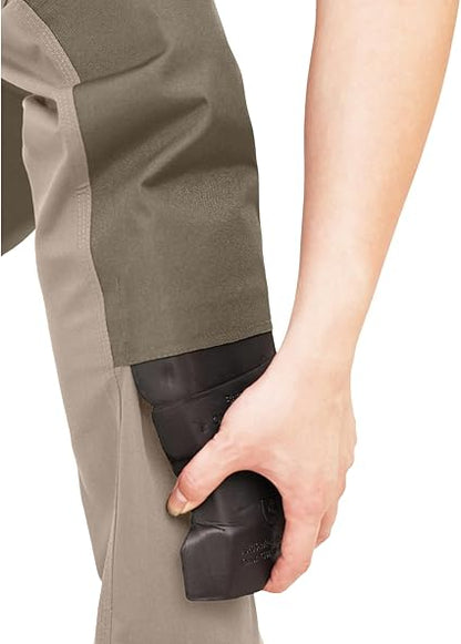WORK IDEA Mens Work Trousers Oxford Knee Pockets Heavy Duty Canvas