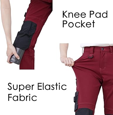 WORK IDEA Women's Slim-Fit Stretch Work Trousers: Critical Cordura Fabric Areas, Durable Elegance for the Highest Demands